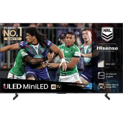 Epic Hisense 55" TV Upgrade Hisense 55-inch U6QAU PRO TV showing off its flashy Mini-LED
