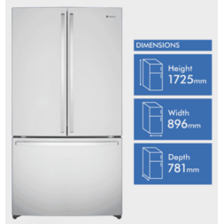 Large Westinghouse French Door fridge with FlexStore bins