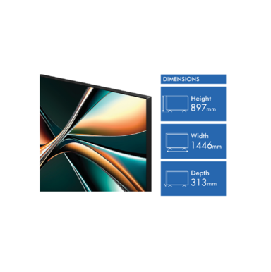  Hisense 65” Mini LED TV streaming in 4K