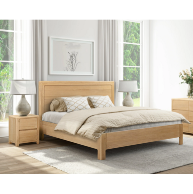 Oaky Headboard Natural oak bed headboard.