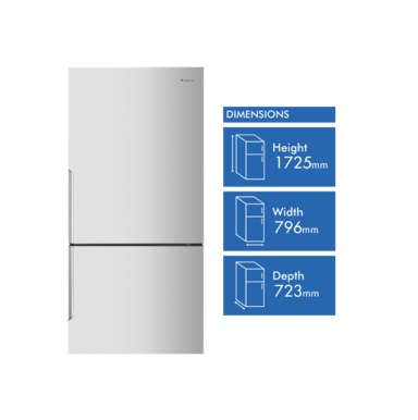 Westinghouse 496L Bottom Mount Fridge dimentions.PNG