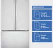 Large Westinghouse French Door fridge with FlexStore bins