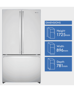 Large Westinghouse French Door fridge with FlexStore bins
